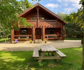 Riverside log cabin